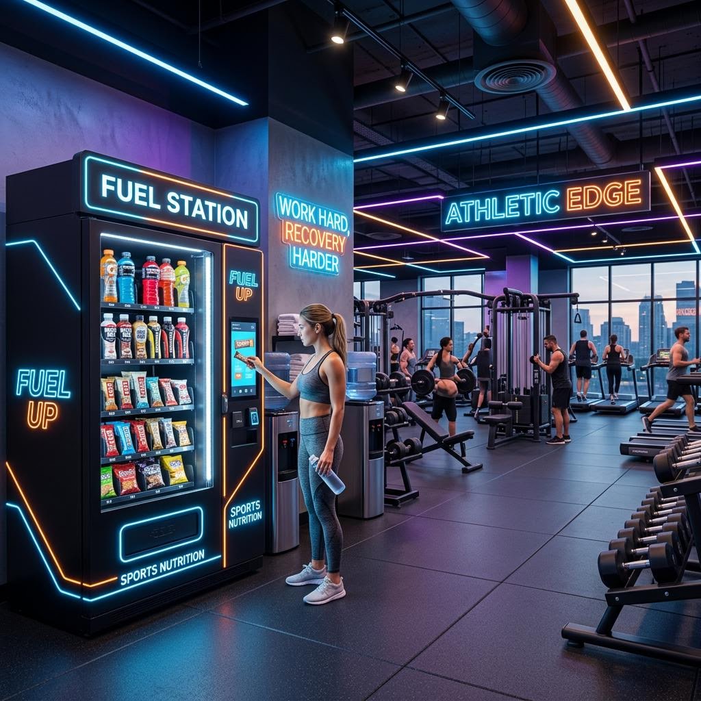 Houston fitness center with modern vending options